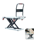 Rock Solid Heavy Duty Electric Hydraulic Scissor Lift Table 660 Pound Capacity With Lockable Brake Casters Foldable Shop Rig