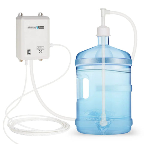 5 Gallon Water Dispensing Pump System with single tube connected to bottle for refrigerator, ice maker, coffee brewer, 30W, 60 PSI