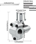 Front view of Swakuta BPV-31 bullet piercing valve with adjustable top knob and L-shaped Allen wrench.