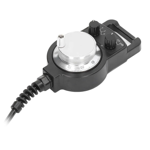 4 Axis CNC Handwheel Pulse Generator with 100PPR for precise machine control with plug and play quick connection, dial knobs visible