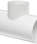 Series 401 PVC Tee Fitting 6 Inch Schedule 40 White Socket Slip Connection for Three Pipes Corrosion Resistant High Strength Yet Lightweight