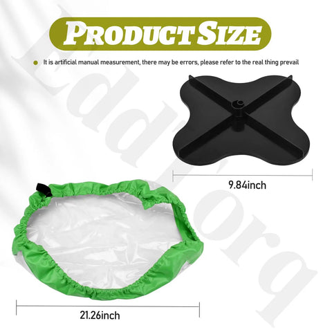 Beefed-Up Fertilizer Spreader Impeller And Spreader Cover Replacement Kit dimensions for Le-SCO models