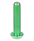 Premium M8 X 35Mm Titanium Hex Socket Button Head Bolt in Green Anodized Finish, Heavy Duty Auto Hardware