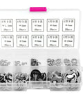Heavy Duty E Clip Retaining Clip Kit For Gears Pulleys Axles And Engines, Heat Treated 304 Stainless Steel External Circlips