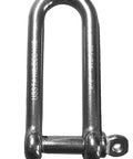 Long D Shackle 316 Stainless Steel Marine Grade Three Eighths Inch Heavy Duty Boat Hardware Saltwater Ready Corrosion Resistant