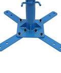 Stand base of heavy duty bead roller for sheet metal fabrication, showing sturdy construction and mounting holes