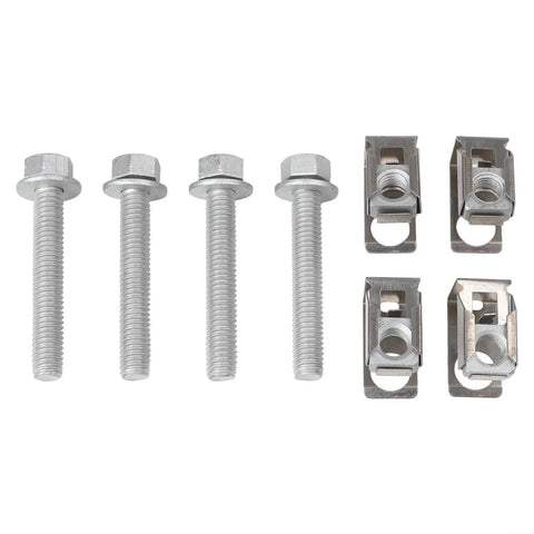 Dodge Ram Jeep Manifold Bolts And U Nuts Kit 4 Pack direct replacement steel bolts and U nuts for engine bay hardware