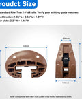 Heavy Duty Center Mount Drawer Slide Replacement For Standard Rite Trak Number One Six Eight Tracks dimensions showing brackets and rear plate.