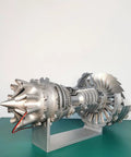 Turbofan Engine Model Kit For DIY Enthusiasts, 1 To 20 Scale, TR900 Inspired 3D Printing Jet Engine With Movable Fan Blades, Functional Desktop Ornament And Realistic Aircraft Mechanisms For Hands On Learning resin model on stand