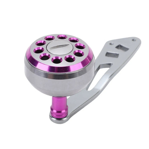 Lightweight Aluminum Alloy Fishing Reel Power Handle With Ergonomic Knob Grip And Full Frame Kit For Lew's Baitcasting Reels Purple Upgrade Your Gear Today, purple