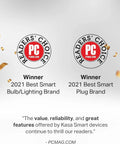 PCMag Readers' Choice Awards 2021 for Best Smart Bulb/Lighting and Smart Plug Brand