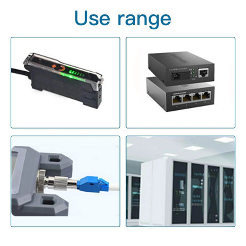 Use range of 4 Pcs FC Male To LC Female VFL Fiber Optic Adapter Convertor and 4 Pcs Single Mode LC UPC Loopback Adapters Tester kit