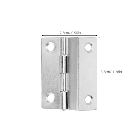 Right Angle Folding Cabinet Door Hinges Kit 10 Pcs 180 Degree Full Overlay Heavy Duty Iron Construction Silent Smooth Operation