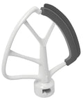 Flex Edge Beater Replacement for KitchenAid Tilt-Head Stand Mixers, 4.5-5 Quart, white metal frame with gray silicone edge