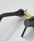 Wall Mount Bathroom Faucet Matte Black With RoughIn Valve Included Solid Brass Valve Body Corrosion And Tarnish Resistant Finish
