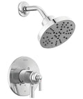 Saylor 17 Series Chrome Shower Trim Kit With H2Okinetic PowerDrench Shower Head And Handle Set Universal Shower Valve Ready