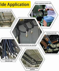 Pipe Insulation Foam Tube 3/8 Inch ID, 3/8 Inch Wall, 6 Feet Long Black EPDM Tubing used in various applications