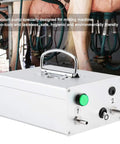 Goat Milking Vacuum Pump Portable 48W 12V Electric Milker with Large Suction Pulsator, aluminum housing, farm use.
