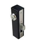 Hook Bolt Mortise Lock For Sliding Gates, Weldable Steel Hook Lock With Double Cylinder Security, side view