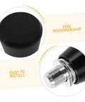 Industrial Spring Plunger Pins 4 Pack Metal Retainers With Smooth Operation, Anti-vibration Stability And Universal Compatibility For Heavy Duty Machine Workshops And Diy Projects That Need Durable Locking Solutions, showing black metal tip.