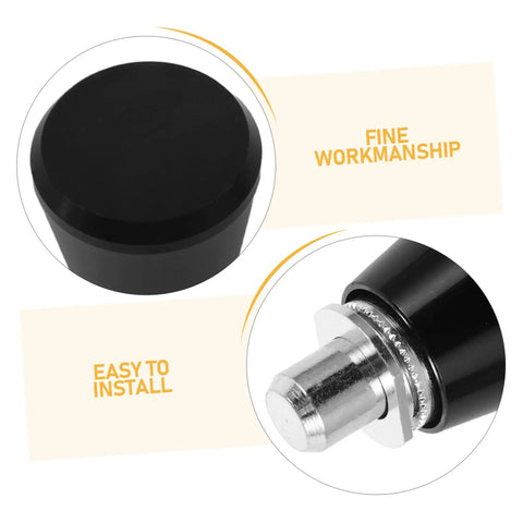 Industrial Spring Plunger Pins 4 Pack Metal Retainers With Smooth Operation, Anti-vibration Stability And Universal Compatibility For Heavy Duty Machine Workshops And Diy Projects That Need Durable Locking Solutions, showing black metal tip.