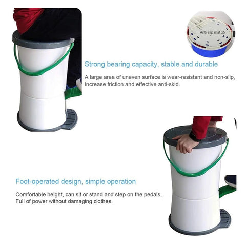 Hassle Free Foot Treadle Washer Offering 14 Liter Capacity For Gentle Delicates And Daily Clothes Nifty Blue Compact Frame foot-operated design