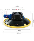 Six Inch Vacuum Suction Cup Mount Base With Hand Pump For Seam Joining And Leveling On Cars Boats RVs Glass And Metal Surfaces With Super Grip Built Tough For Auto Repair Color M8, shown with dimensions and features.