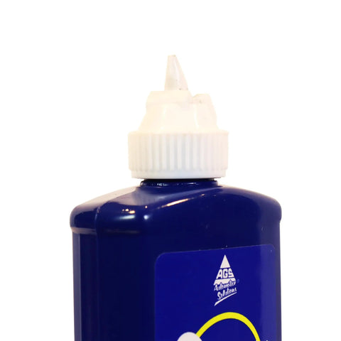 Graphite Powder Enhanced Lock Lubricant Stick LE4 Lock Ease 3.4 Oz bottle close-up showing nozzle and cap