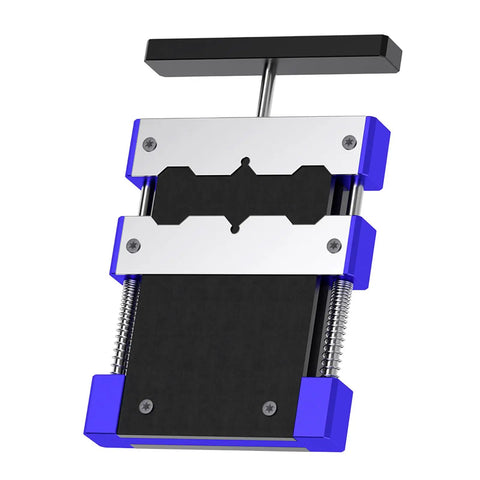 Pro Grade Adjustable Chip Holder Clamp for BGA CPU IC Desoldering and Pin Restoration, 500C Glass High Temperature Fixture, heavy duty grip