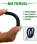 Close-up of black rubber repair tube for Jeep Wrangler Sun Visor Repair Kit 2007 2017 JK JKU Replacement Tubes, easy to install.