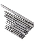 High Speed Steel Mini Metric Tap Kit, 10 Piece Threaded Tap Set For M1, M1.2, M1.4, M1.6, M1.7, M1.8, M2, M2.5, M3, M3.5 Threads.