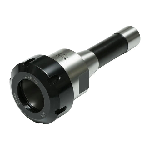 Precision Ground R8 Shank ER40 Collet Chuck With 7/16-20 Drawbar offers serious stability up to 8000 RPM, ideal for manual mills.