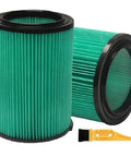 2 Pack VF6000 Five Layer Pleated Vacuum Filter Replacement For Wet Dry Vacuums 5 To 20 Gallon Fit Husky 6 To 9 Gallon Craftsman
