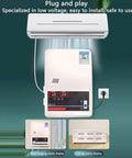 No Sweat Heavy Duty Automatic Voltage Stabilizer Built Tough For Your Home Gear Pure Copper Coils Dual Digital Display Surge Protection 220V Wall Mount Power Regulator mounted on wall with digital output display