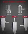 3 clamping methods for Dial Test Indicator With Magnetic Base For Lathe CNC 3D Printer Table Saw, High Precision 0.03 Inch Range.