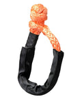 4 Pack 1/2 Inch Synthetic Soft Shackle Rope With Protective Sleeve And Aluminum Snatch Recovery Rings 38,000 Lbs Capacity