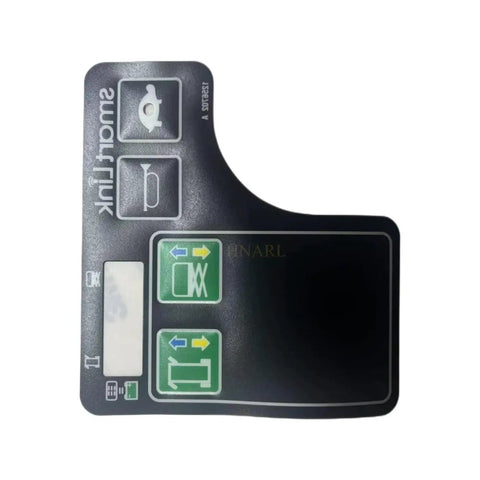 Straight Up Control Box Decal Overlay For Genie Scissor Lift Prop Controller Pad Four Button Interface Panel Graphic Replacement Part 1256702GT Zero Hassle Heavy Duty Fitment For Aerial Platforms