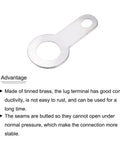 Soldering Lug Plate Ring Terminal For PCB Wiring 12x6x3.2mm Solid Wire Connection For Power Cables Ideal For Machinery