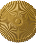 Shakur Ceiling Medallion Iridescent Gold 24 Inch Diameter with 5 Inch Canopy and 3 Inch Projection Lightweight Hand Painted Detail