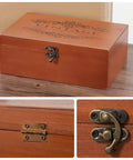 Retro Jewelry Box Hinges And Latches Set With Butterfly Latch Hooks And Antique Hasp Bronze Tone Old School Finish Mini Brass Hinges Screws Included Ideal For Wooden Boxes Cabinets And Vintage Furniture Hardware 36 Pieces, showing bronze latch on vintage wooden box.