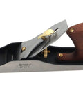 Number Five Bedrock Style Flattop Jack Plane With Fourteen Inch Sole And Two Inch Cryo O1 Steel Blade on a black base.