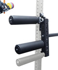 Leg Extension And Curl Machine Attachment For Power Rack And Home Gym Beefy Steel Build With Thick Foam Roller