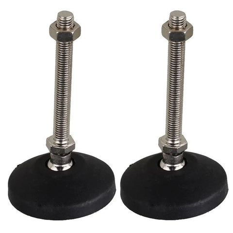 Heavy Duty Adjustable Leveling Feet 4 Pack For Furniture with thick nylon base and threaded mount, ideal for stabilizing uneven surfaces.