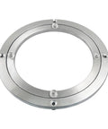 Heavy Duty Eight Inch Lazy Susan Bearing With Smooth As Butter Silent Swivel For Kitchen Cabinets And Turntables, aluminum construction view.