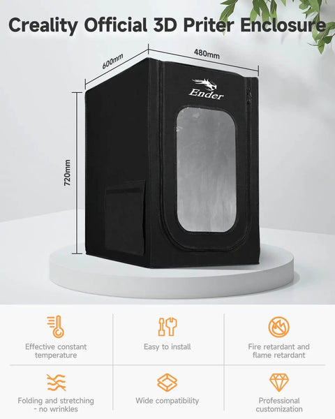 Beefy 3D Printer Enclosure Fireproof And Dustproof Tent With Constant Temperature Protective Cover, dimensions 480x600x720mm