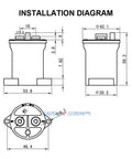 Installation diagram of a Heavy Duty DC Contactor Relay For EV Charging Stations And Solar Systems With No Fuss Wiring Setup High Voltage Electric Car Switch 24V 1NC Control Hub Built Legit Tough.