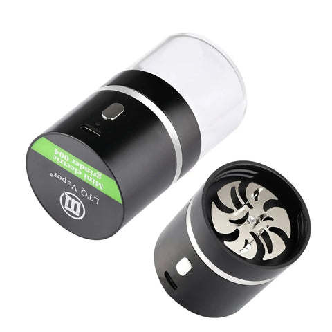 On The Go Portable Mini Electric Grinder For Spices And Herbs With 50ml Jar 400mAh Battery Double Leaf Stainless Steel Blades