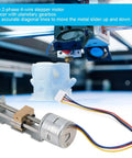 Precision Mini Linear Slide Actuator With Lead Screw Stepper Motor And Planetary Reducer For Smooth Steel Rail Motion showing motor and rail.