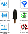 Ford 1.2 Inch Aluminum Short Antenna Replacement shown with waterproof, durable, corrosion-resistant attributes