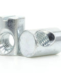 Premium Replacement Screws And Cross Dowel Barrel Nuts Hella Compatible With Ikea Bed Frames And Cribs Pack of 4 zinc plated steel barrel nuts.